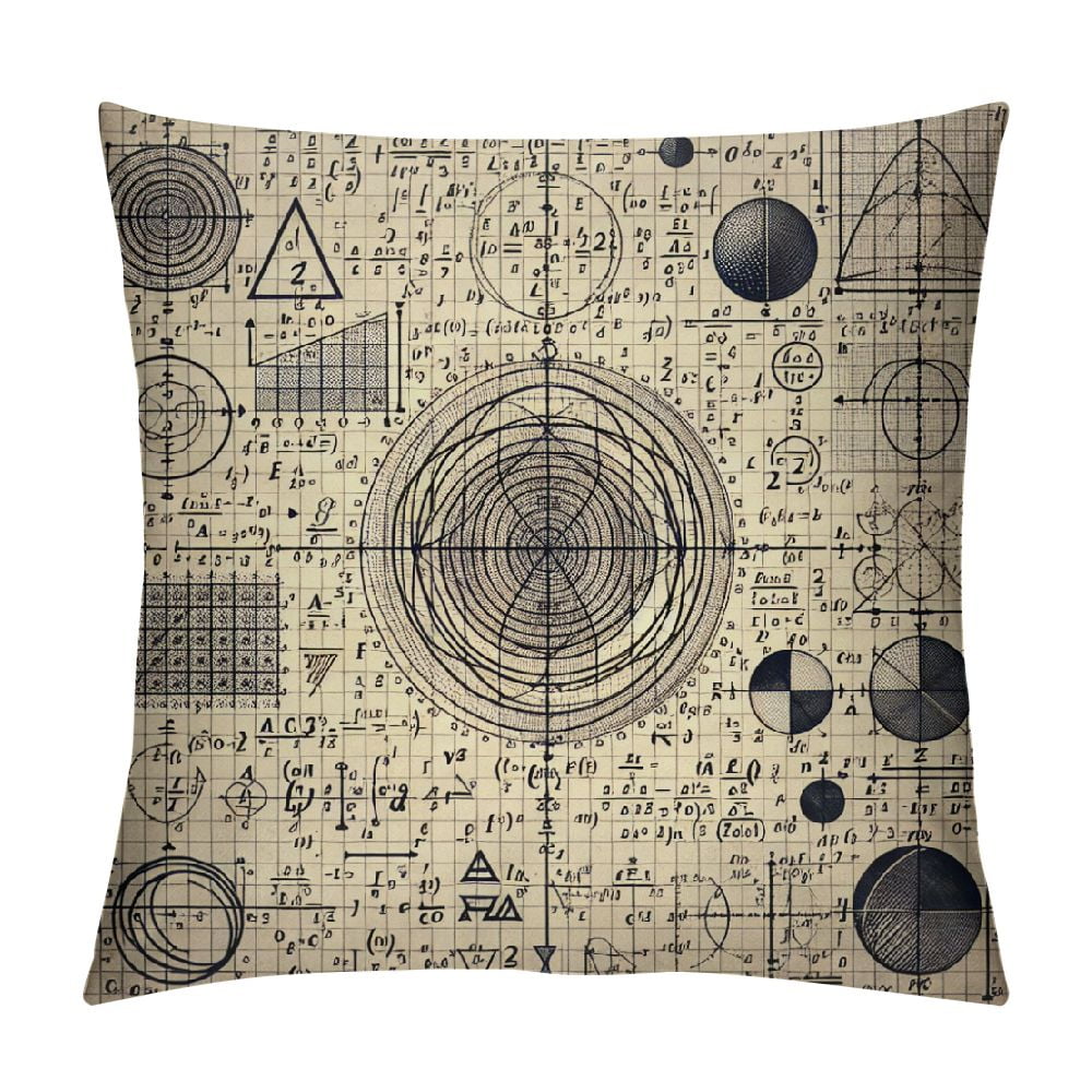 Ullo0ord Kids Pillow Covers for Sofa Bed,Abstract Abstract Triangular ...