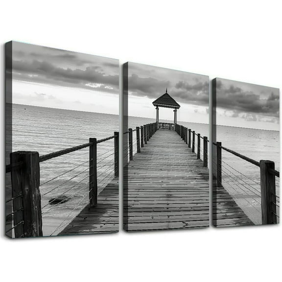 Ullo0ord Lake Wall Art for Aisle Corridor Poster, Modern Kitchen Wall Art Pictures Canvas Decor Painting,For Kitchen, Restaurant, Bar, Living Room