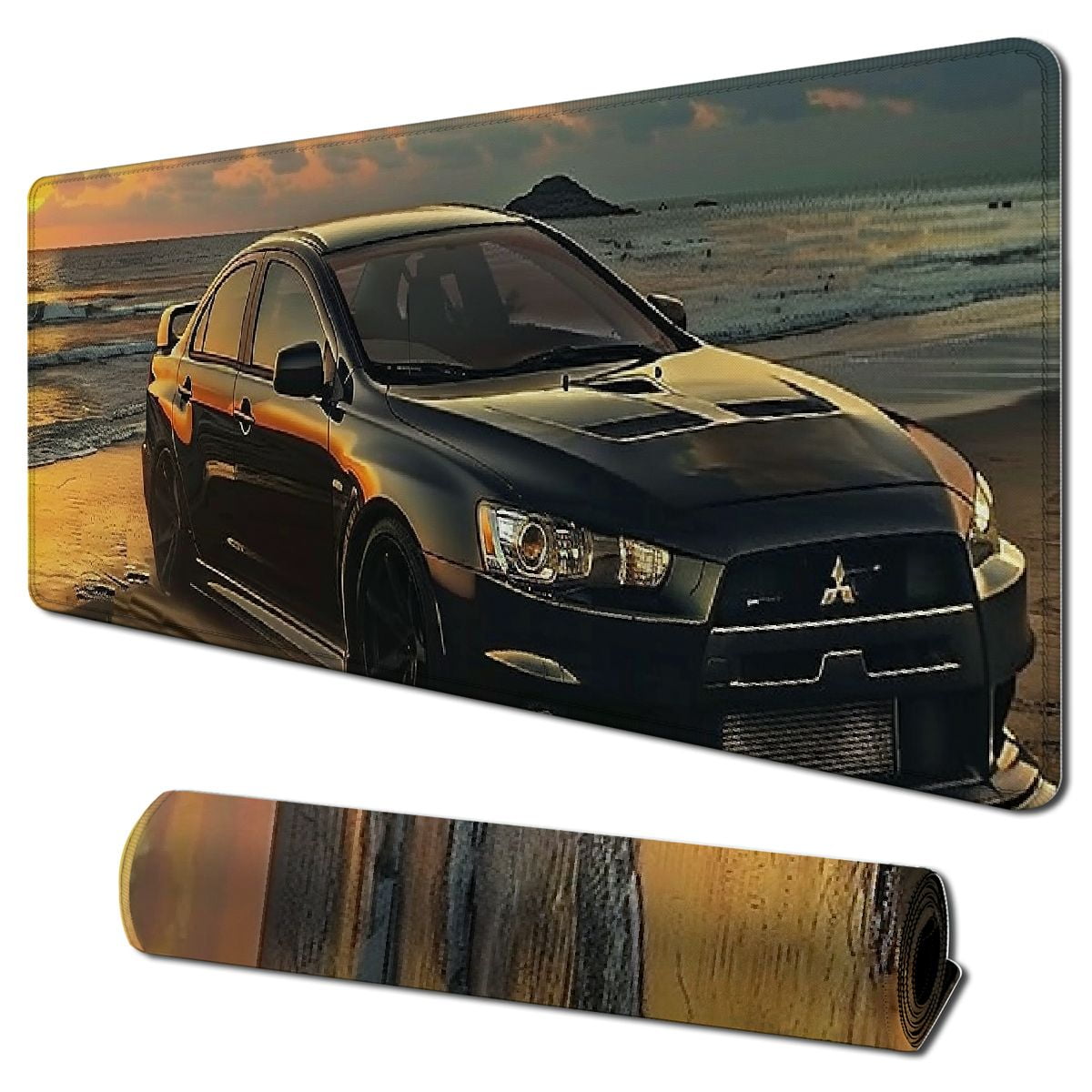 JDM Cars NSX Large Mouse Pad - 30x60cm Gaming Desk Mat With Non-Slip Rubber Base