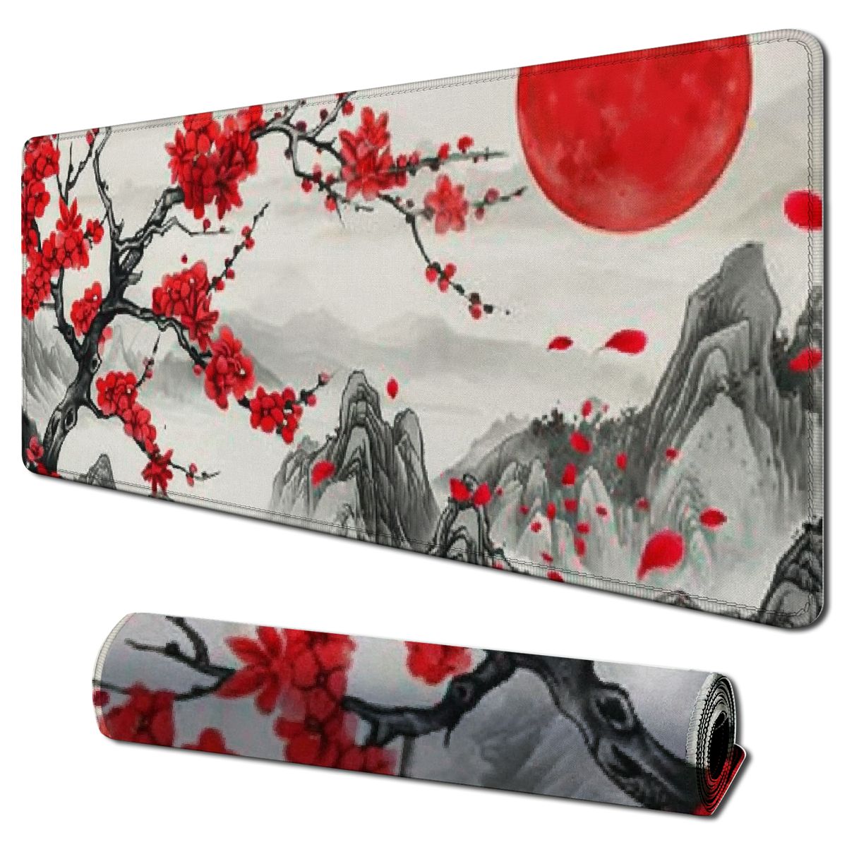 Ullo0ord Large Mouse Pad Overlock Edge Rubber Desk Mat Computer ...