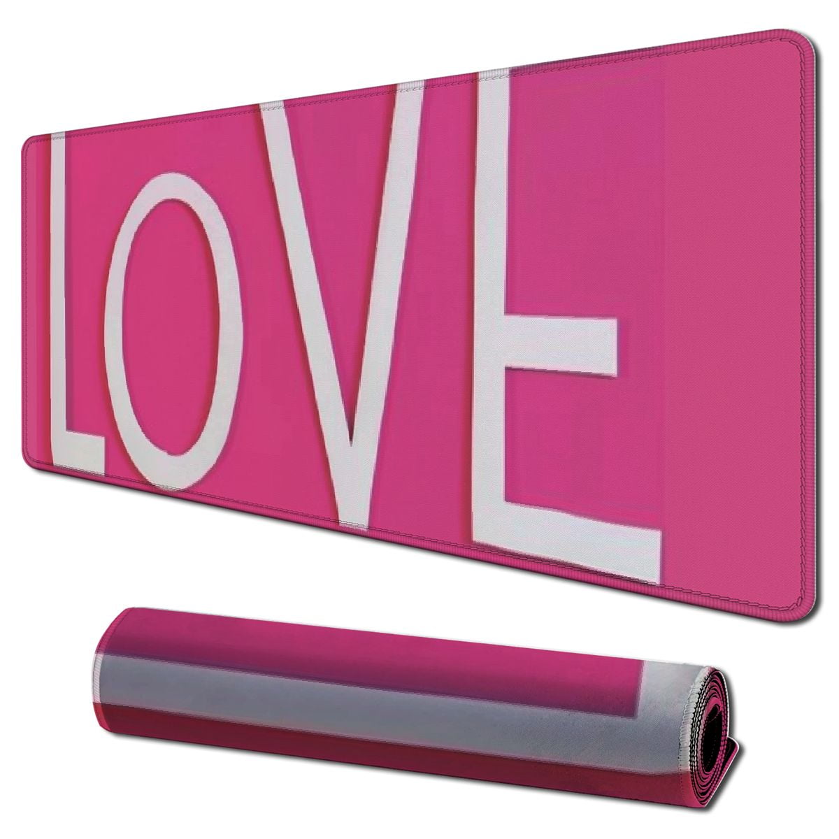 Ullo0ord Large Mouse Pads, Modern Simple Typography Desk Mat with