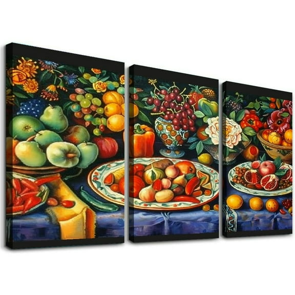 Ullo0ord Mexican Food Poster Kitchen Wall Art, Dining Room Wall Decor, Restaurant Artwork Wall Decor Poster Canvas Painting Posters And Prints Wall Art Pictures for Living Room Bedroom Decor