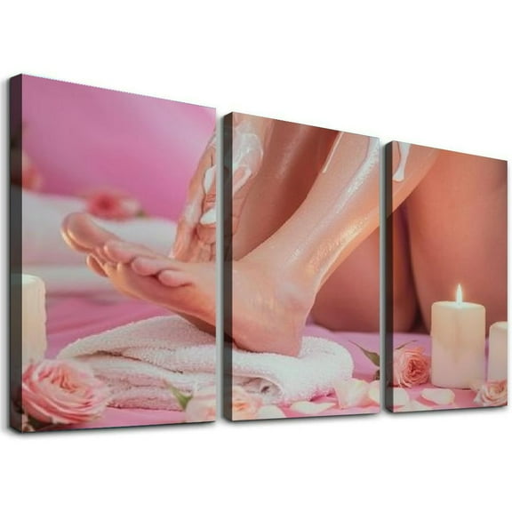 Ullo0ord Posters Beauty Salon Massage Canvas Poster Home Decor Wall Picture Spa Salon Canvas Painting Posters And Prints Wall Art Pictures for Living Room Bedroom Decor