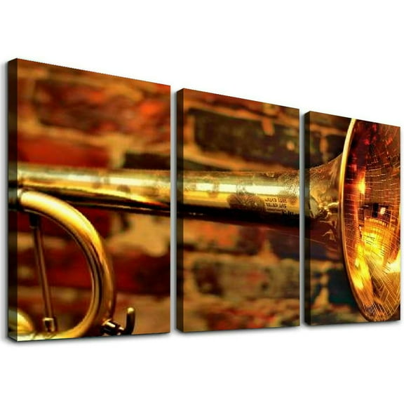 Ullo0ord Posters Brass Trombone Art Print Canvas Art Poster And Wall Art Picture Print Modern Family Bedroom Decor