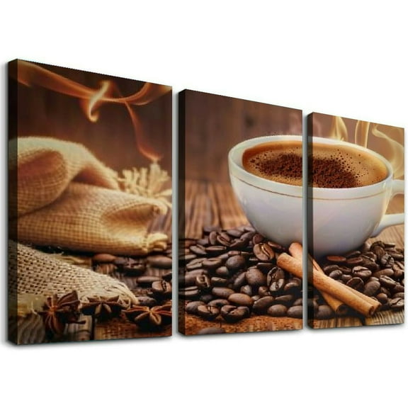 Ullo0ord Posters Kitchen Poster Coffee And Coffee Wall Art Canvas Painting Posters And Wall Art Pictures for Living Room Bedroom Decor