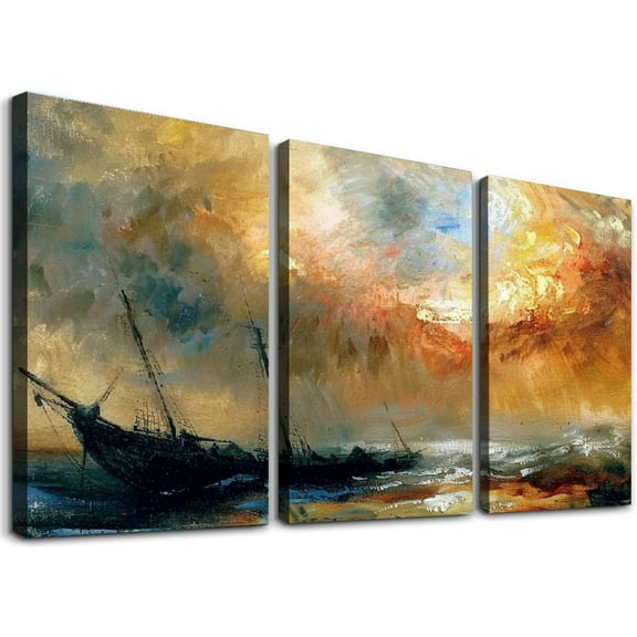 Ullo0ord Slave Ship By J.m.w.Turner s Art Prints Home Kitchen Living Room Decor Classroom Bedroom Aesthetics Decoration