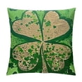 thumbnail image 1 of Ullo0ord Spring Home Decor Pillow Covers Watercolor Floral Flowers Blooming Green Leaves with Inspirational Quote Words Throw Pillow Case Sofa Couch Chair Bed Cushion Cover (WS-Patrick's, ") 12x12in, 1 of 5