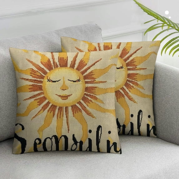 Ullo0ord Summer Pillow Covers Throw Pillows Covers Summer Farmhouse Cushion Case Decor for Sofa Couch