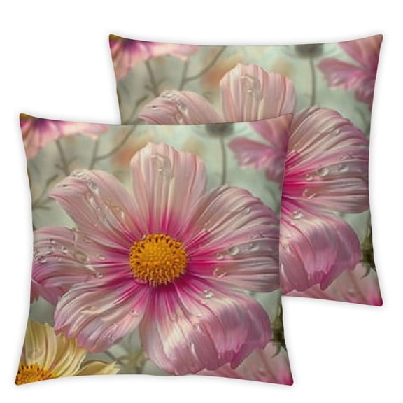 Ullo0ord Vegetative B Square Pillow Cover One Piece for Home Living Room Cushion Sofa Terrace Car Indoor and Outdoor New Home Bed Modern Home Decoration Art Pillow Cover 24x24in