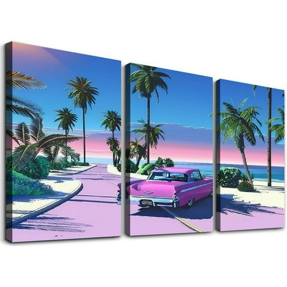 Ullo0ord Vintage Modern Landscape Painting Pop Style Poster Hiroshi Nagai Home Bar Wall Decor Wall Art Canvas Painting Posters And Prints Wall Art Pictures for Living Room Bedroom Decor