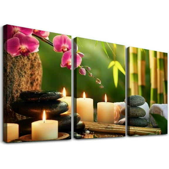 Ullo0ord Zen Canvas Wall Art Prints One Panel, Stretched and Framed Canvas Paintings Ready to Hang for Home Decorations 8x12 inch