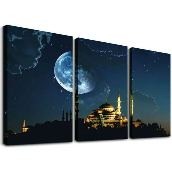 Ullo0ord s Islamic Wall Art Arabic Calligraphy Wall Art Large Landscape Wall Art Modern Decoration Canvas Art And Wall Art Picture Print Modern Family Bedroom Decor