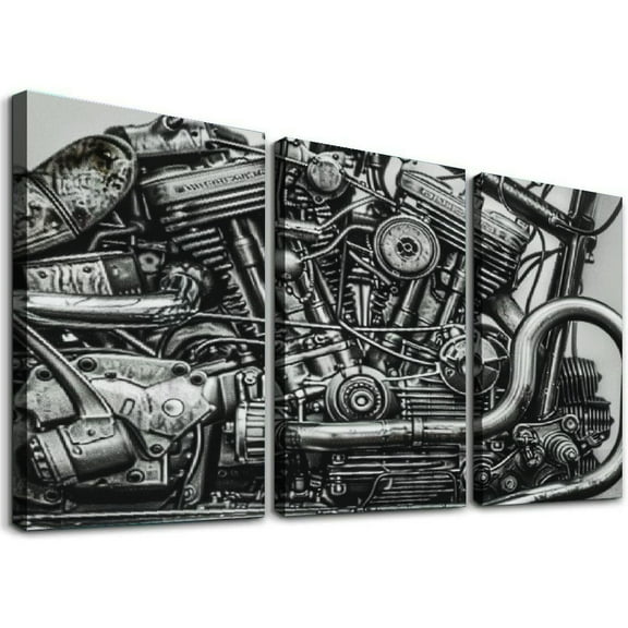 Ullo0ord s Retro Engine Block Photos Canvas Art And Wall Art Picture Print Modern Bedroom Decor