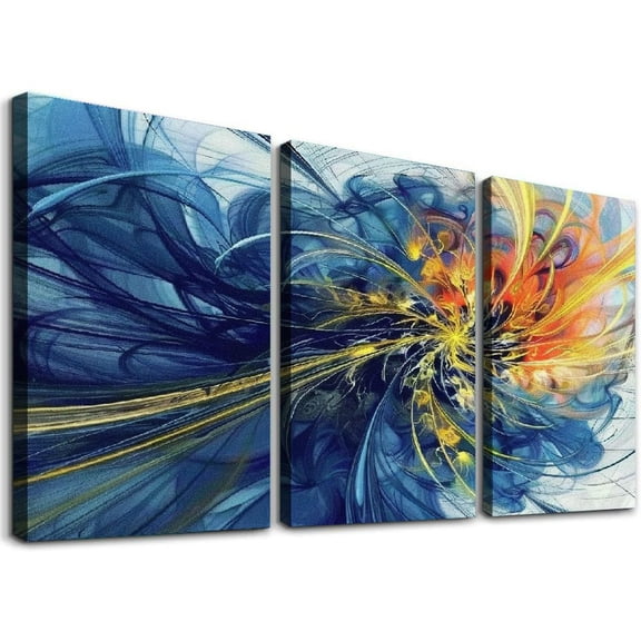 Ulloord Abstract Pictures for Living room Bedroom ,Abstract art Wall Art Print Paitnings for home Decor,Line drawings Waterproof