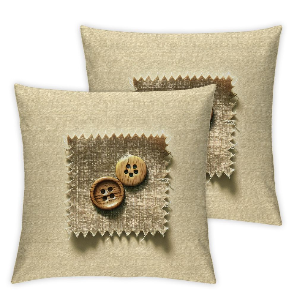 Ulloord Bundles, Farmhouse Linen Trimmed Edges Pillow Covers Triple