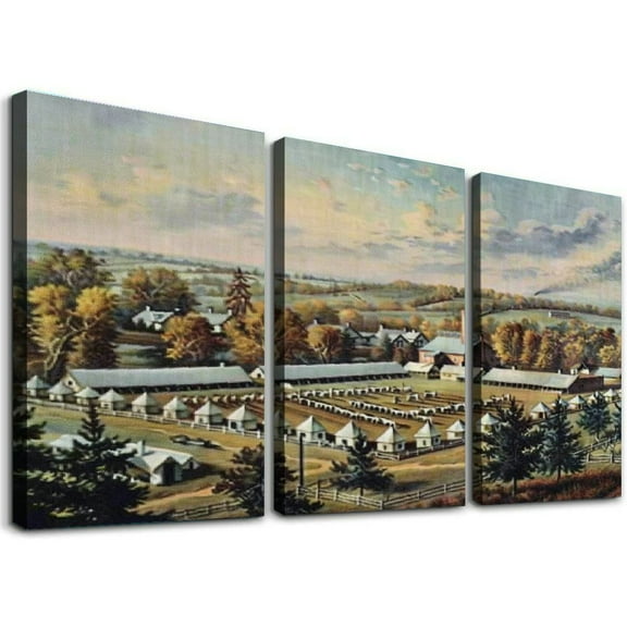 Ulloord Camp Millington Art Wall Decor Canvas Canvas Painting Wall Art for Bedroom Living Room Decor