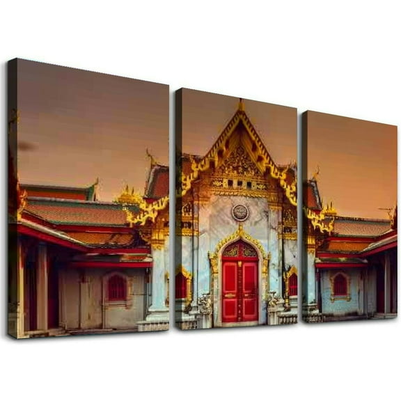 Ulloord Canvas Painting Thailand Temple Landscape Mosque Decoration Room Aes Canvas Painting s And Prints Wall Pictures for Living Room Bedroom Decor