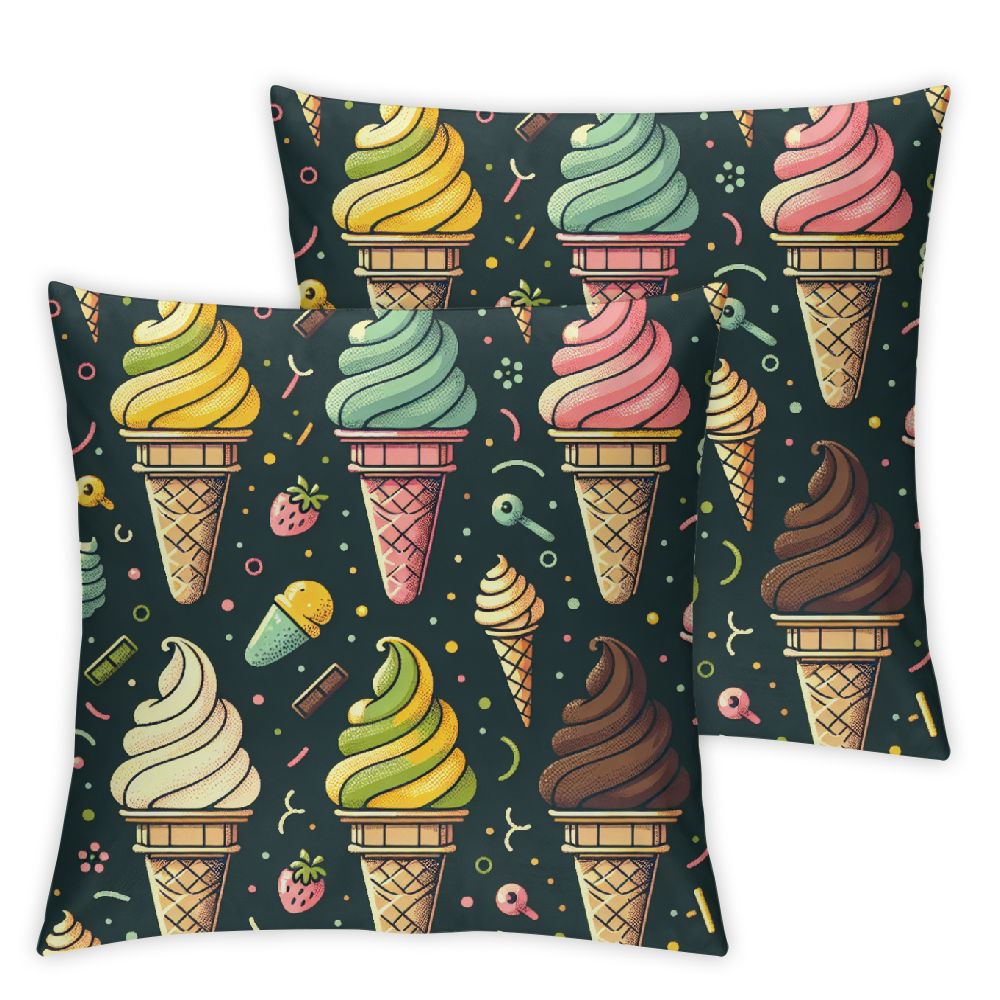 Ulloord Colorful Lumbar Throw Pillow Cover/ Decorative Invisible Zipper Design for Sofa Pillow