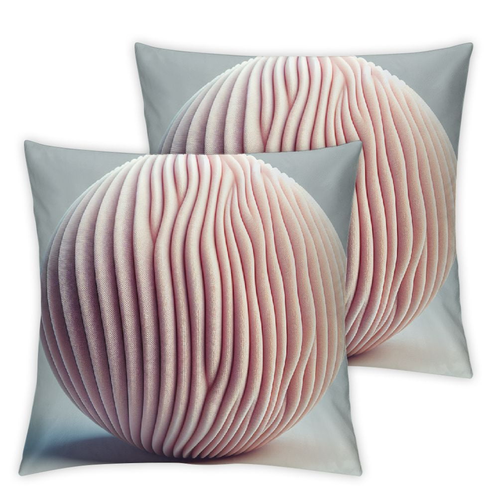 Ulloord Decorative Throw Pillow Covers with Pom-poms, Soft Corduroy ...