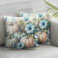 thumbnail image 1 of Ulloord Fall Pillow Cover Cushion Case Pumpkin Throw Pillow Case Gray Thanksgiving Decorative Cushion Cover for Home Office, 1 of 6