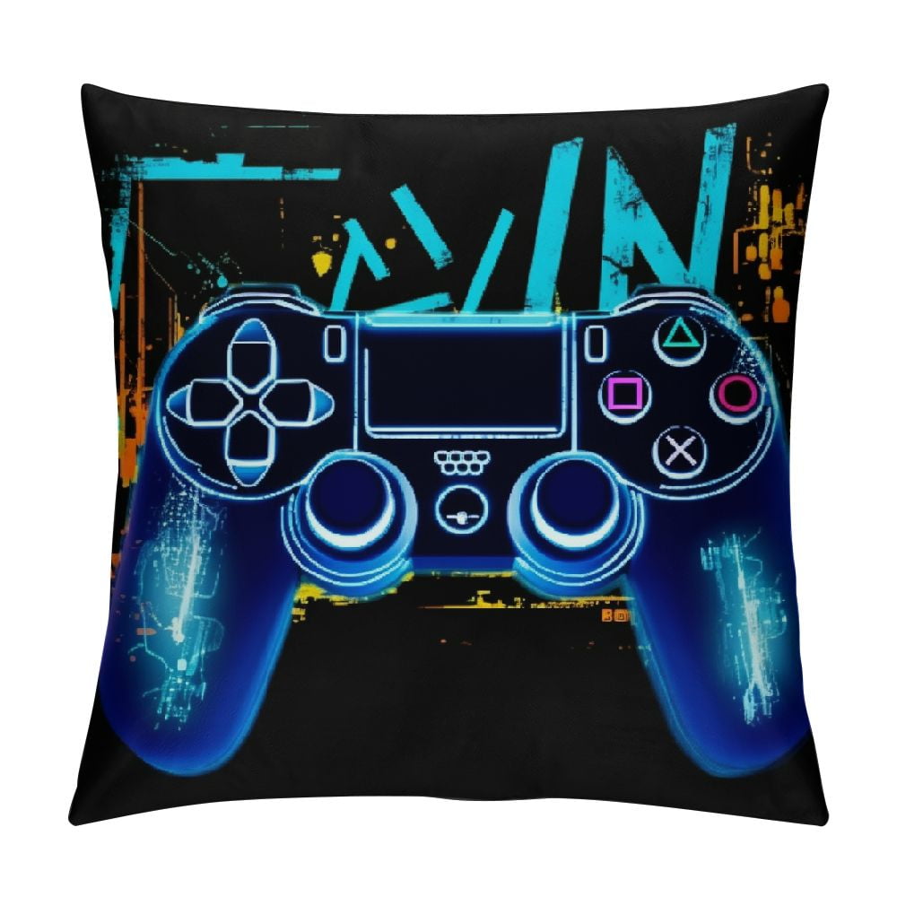 Ulloord Game Controller Throw Pillow Covers Gamer Pillow case Cotton