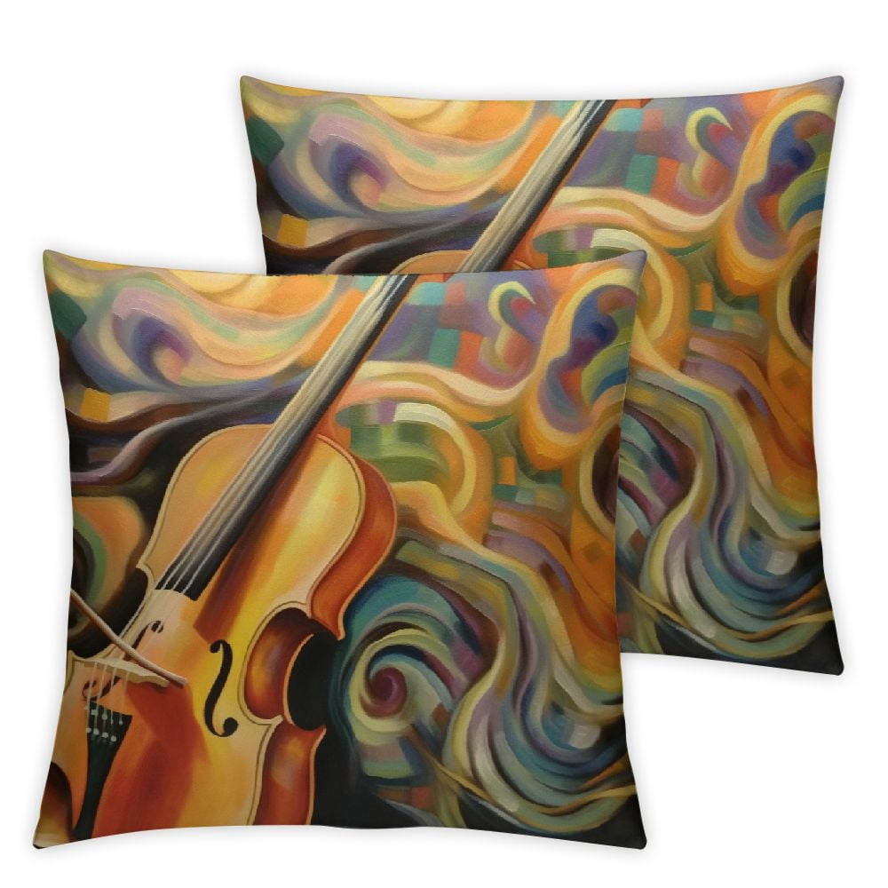 Ulloord Guita Decorative Throw Pillow Cover Case Fluttering Mobile ...
