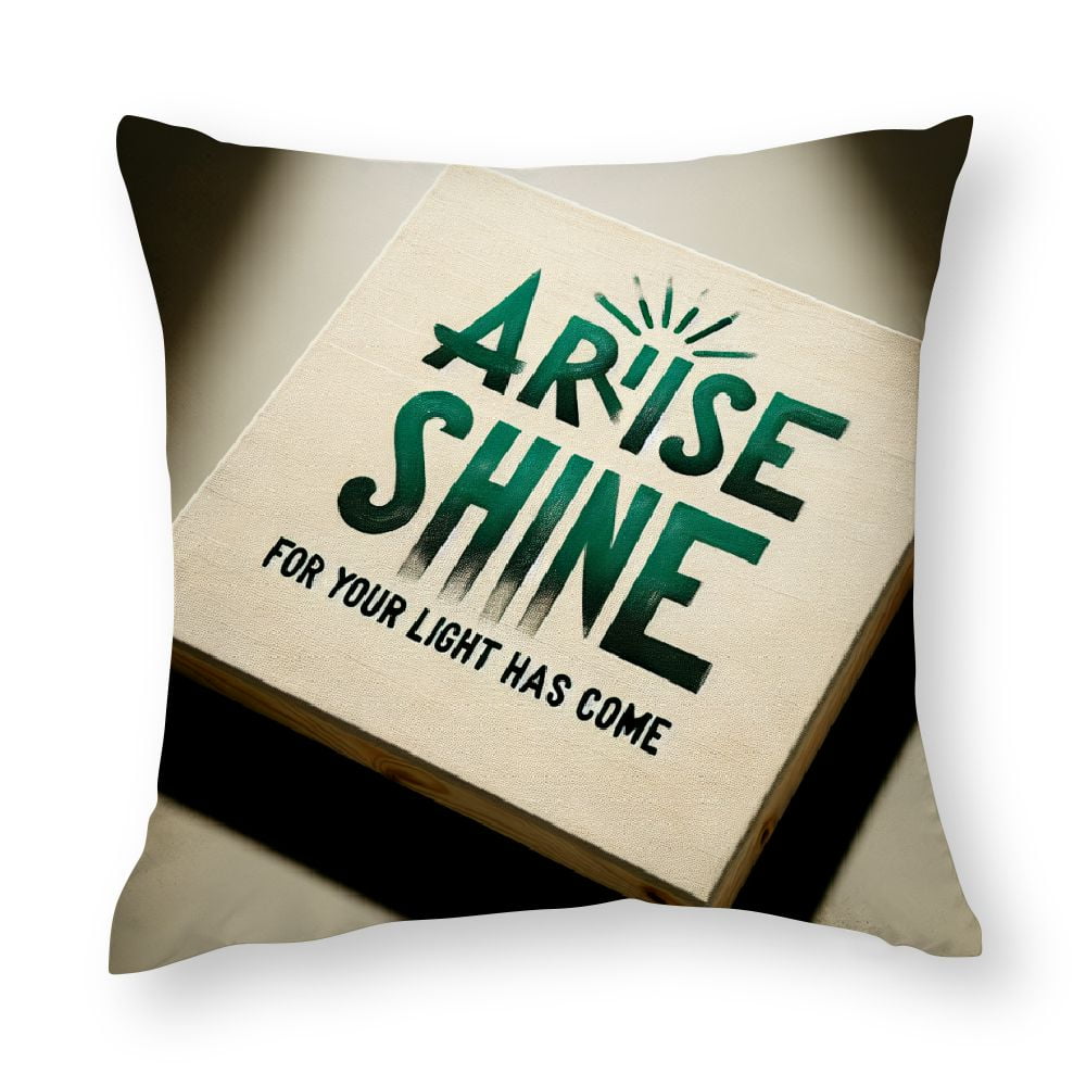 Ulloord Inspirational Quotes Throw Pillow Covers Leaves with