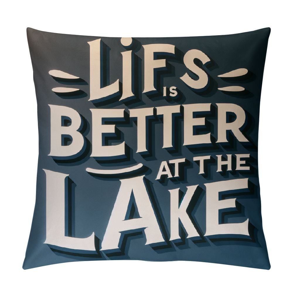 Ulloord Life is Better at The Pillow Cover Throw Pillow Cover