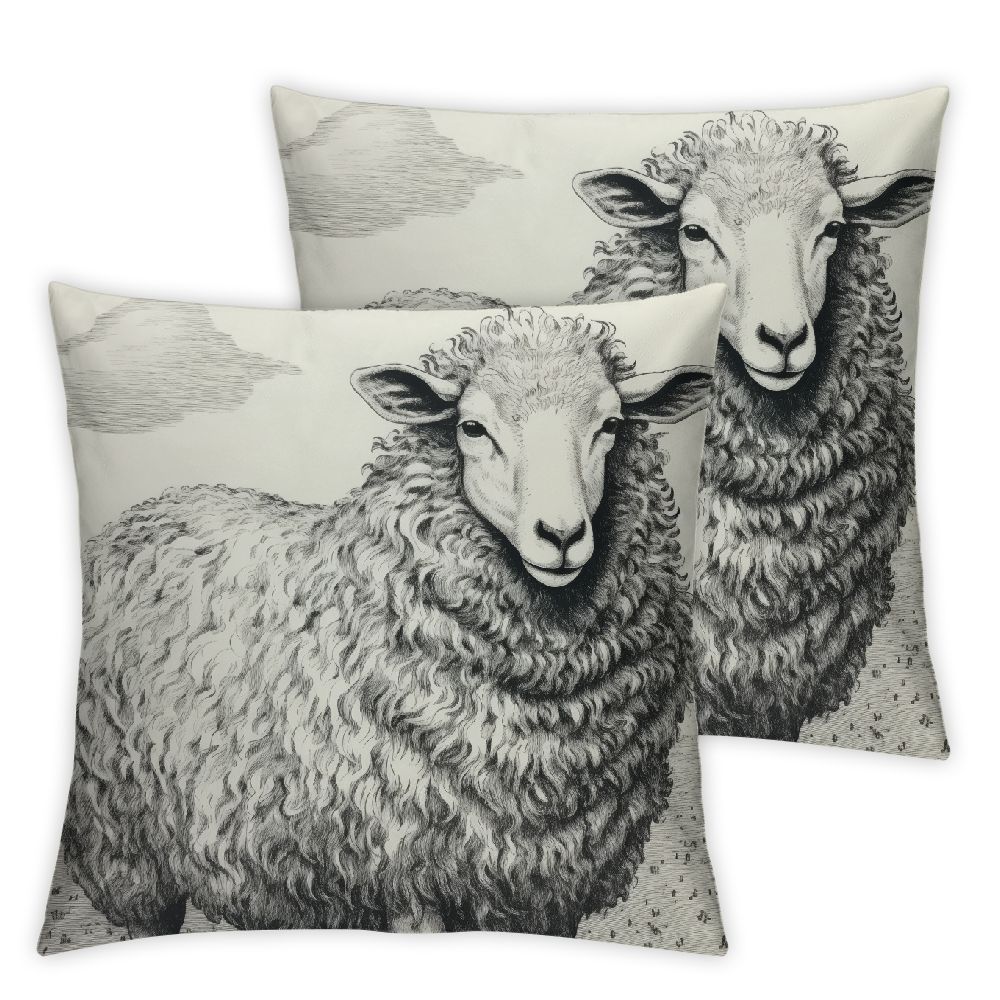 Lofaris Sister Themed Throw Pillow Cover 18x18 Inch - Alpaca Floral Design Inspirational Gift For Sister, Home Decor - View #2