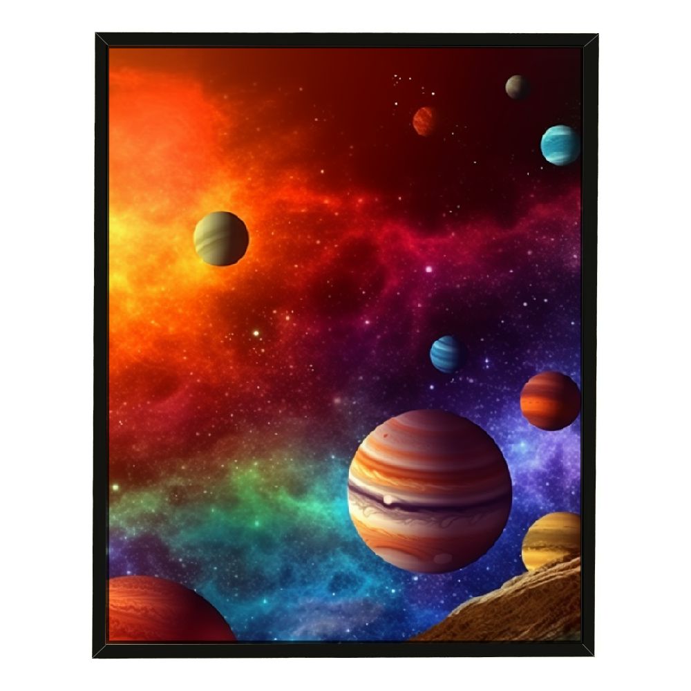 Ulloord Outer Space Canvas Wall Art Posters & Prints Artwork