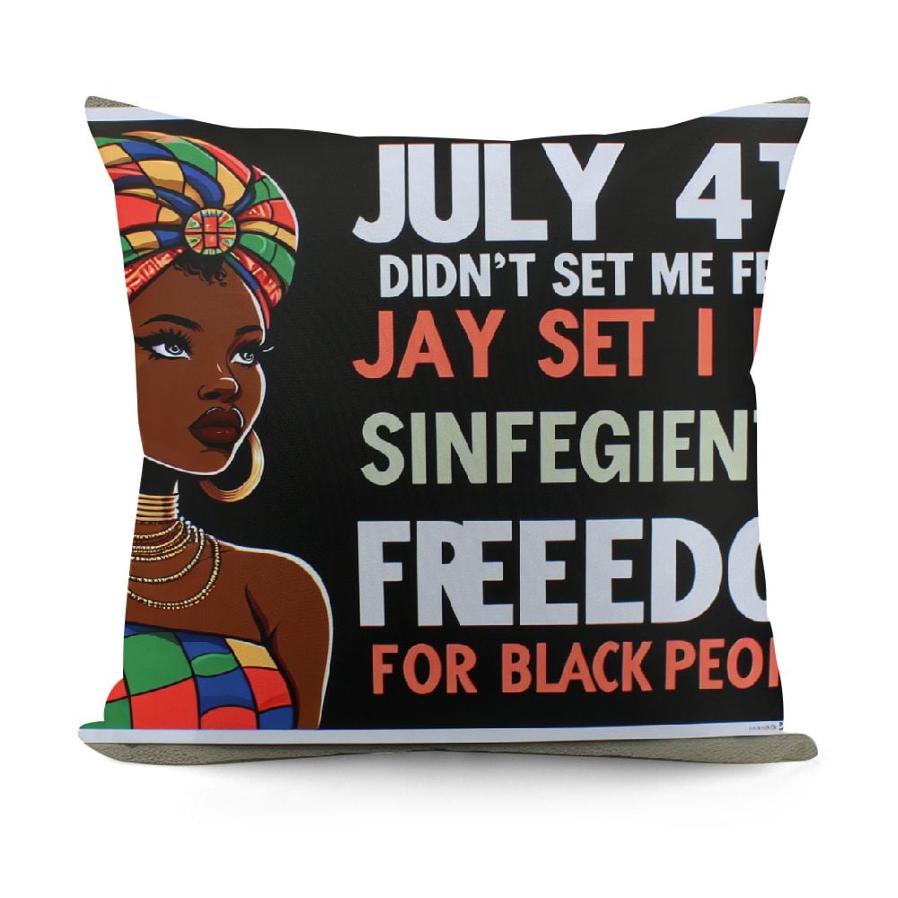 Ulloord Pillow Covers Inch Juneteeth Represents Freedom For Black 