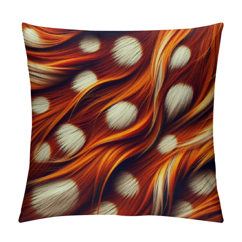 Ulloord Spotted Deer Throw Pillow Covers 3D Deer Print Animal Hide