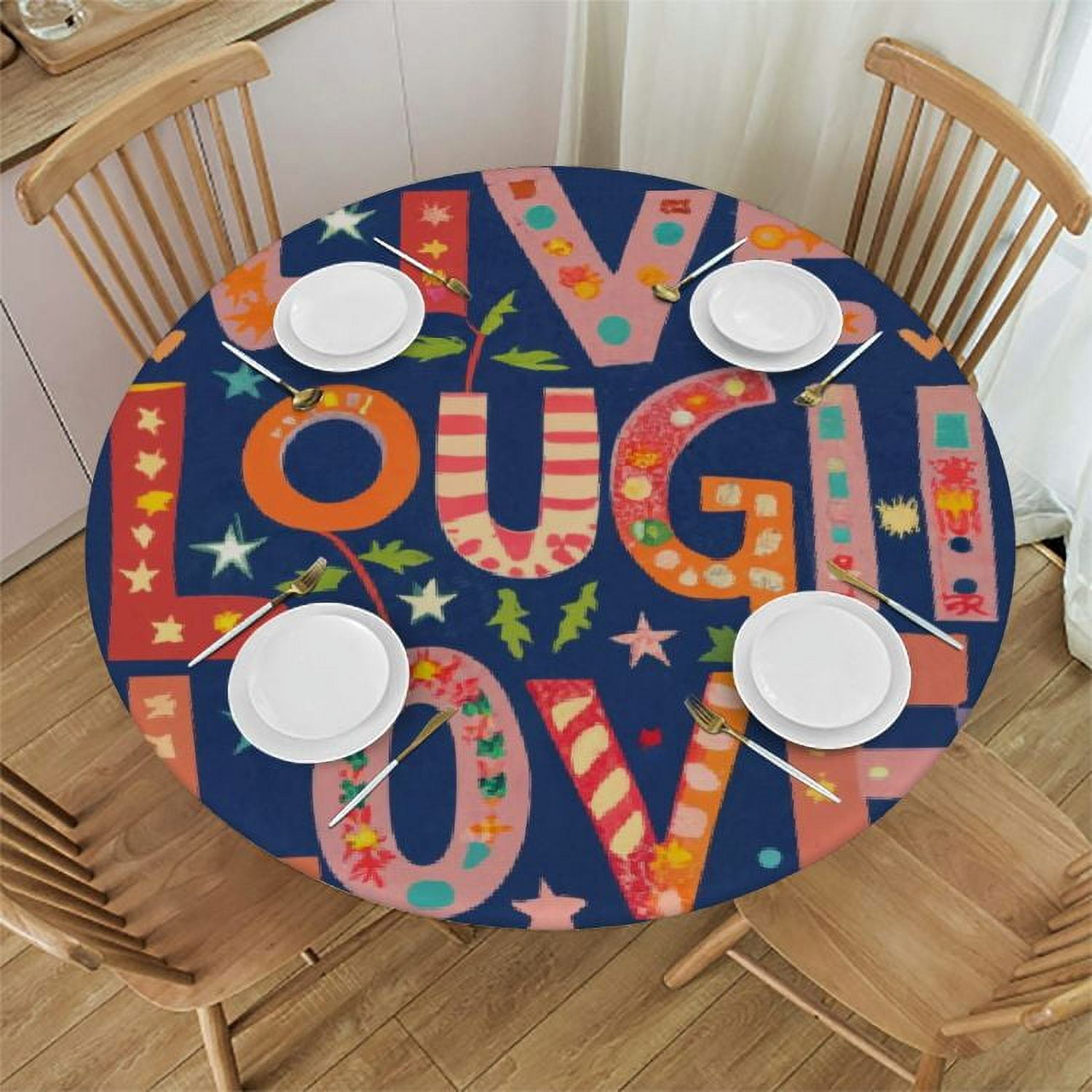 Trimming Shop Let's Glow Neon Tablecloth – Pack Of 4, 51x86.6 Inch, Glow-in-the-Dark Party Decor, Wipeable Plastic - View #7