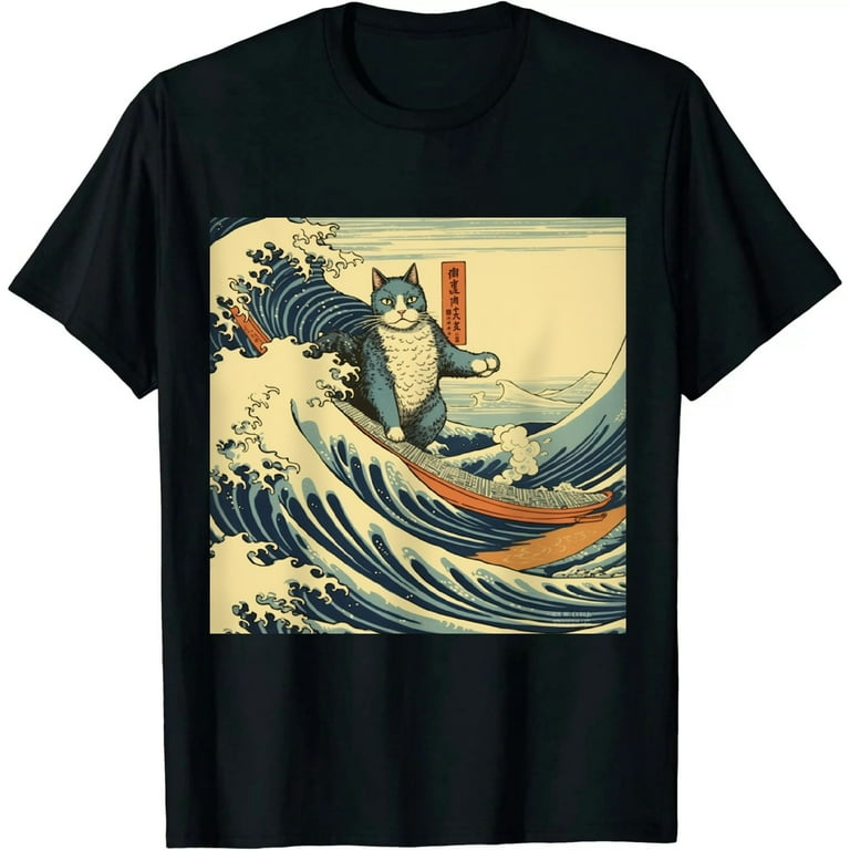 The Great Wave Off Kanagawa Hokusai Japanese Art T-Shirt The Great Wave Off Kanagawa Hokusai Japanese Art T-Shirt