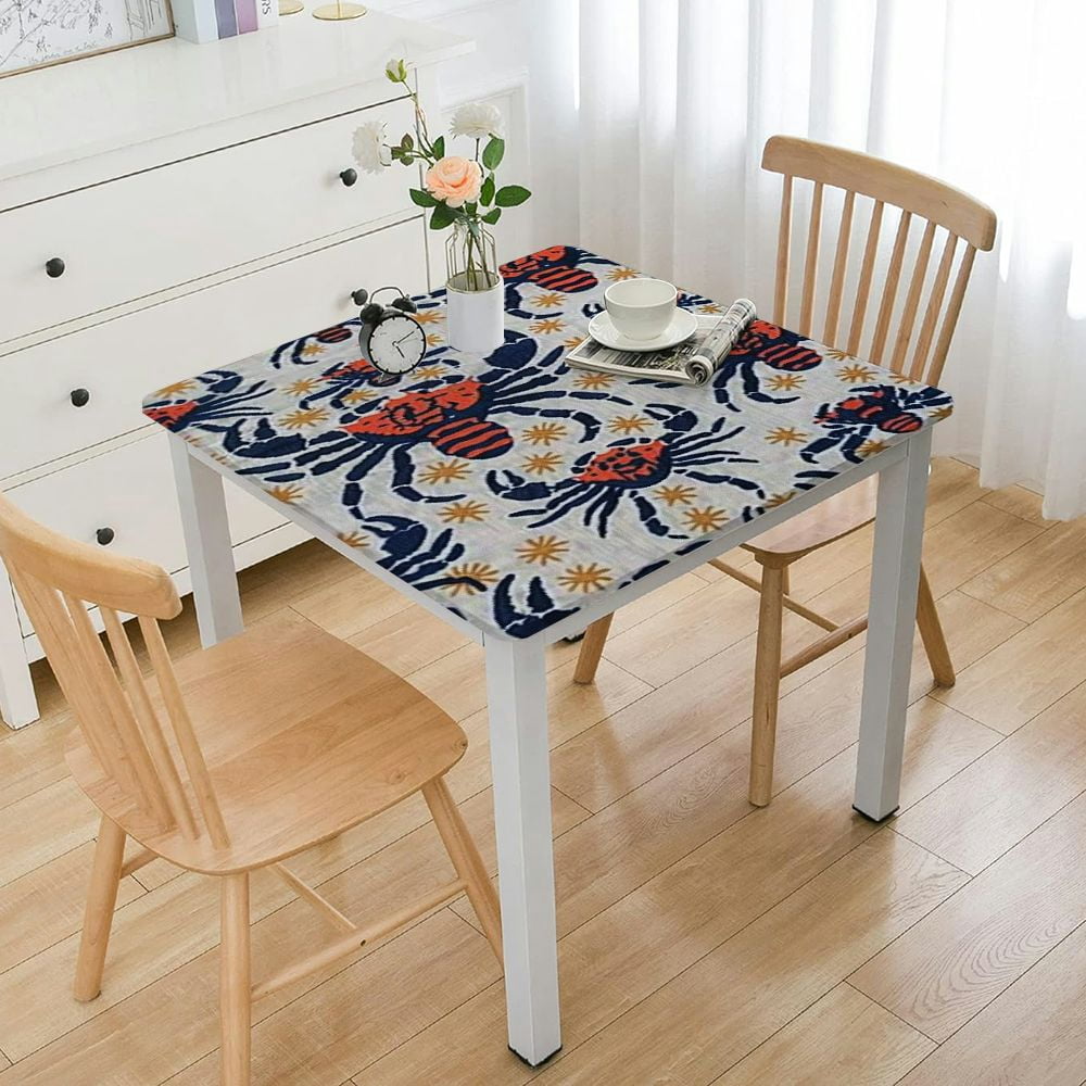 Ulloord Table Cover Square, Sea Animals Theme on The White Background ...