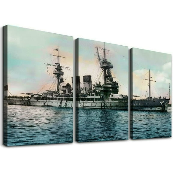 Ulloord Vintage Poster 1898 USS Texas Vintage Photo Wall Decor Art Canvas Print Poster Canvas Painting Wall Art Poster for Bedroom Living Room Decor