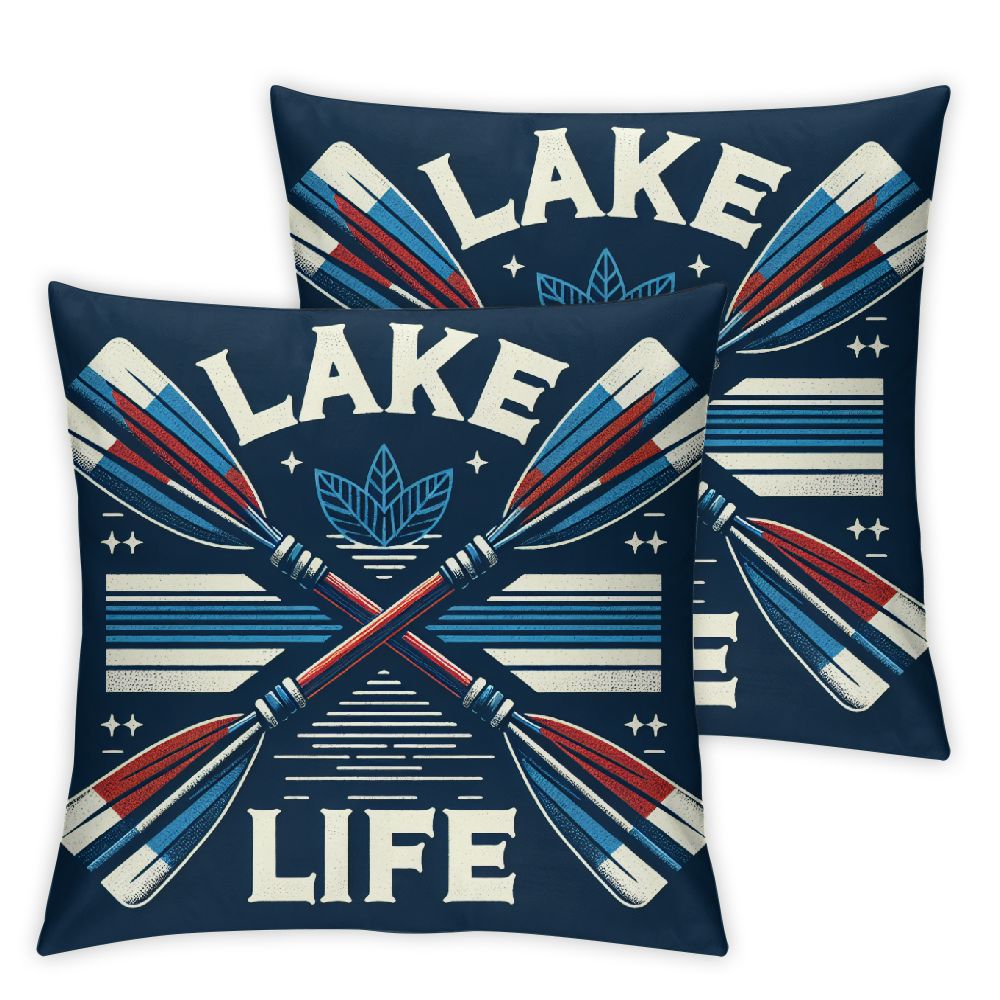 Ulloord to The Lake Decorative Throw Pillow Covers, Soft Lake