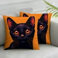 thumbnail image 1 of Ulloord lloween Throw Pillow Covers Pillow Case Pumpkin Witch Hat Truck Cushion Cover Cases for Home Office Sofa Bed Car Couch Decoration, 1 of 6