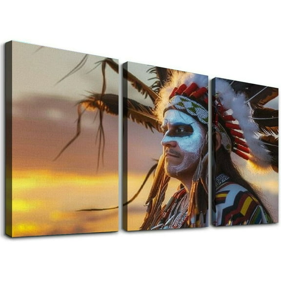 Ulloord on Canvas - Native North American Modern Poster Wall Canvas Painting Posters And Wall Pictures for Living Room Bedroom Decor