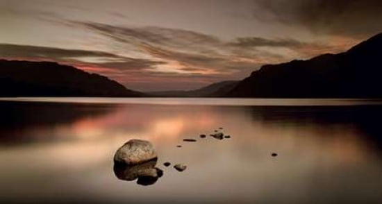 Ullswater Rocks Canvas Art - Ian Winstanley (24 x 36)