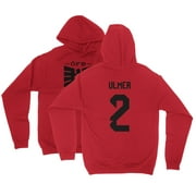 Ulmer 2 Jersey Style - Austria Soccer Cup Fan Unisex Hooded Sweatshirt (Red, Small)