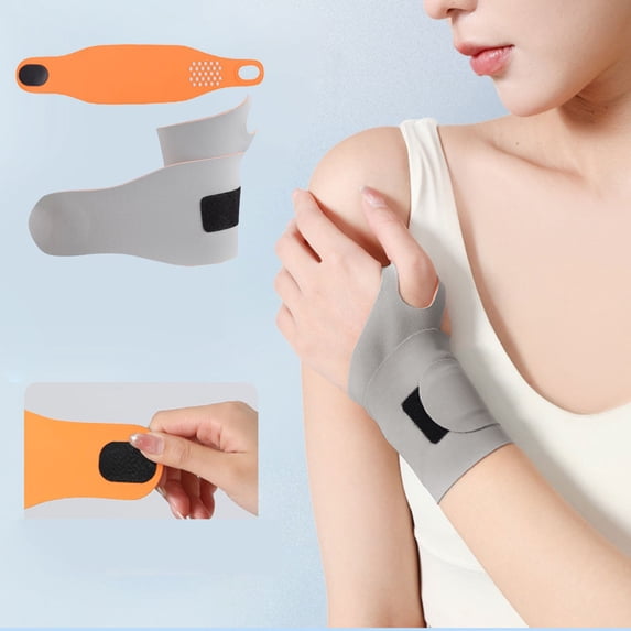 Ulnar Wrist Brace for Right & Left Hand - Ultra-Thin Elastic Wrist Wrap Compression for Repetitive Wrist Use Injury, Pain Relief - Gray
