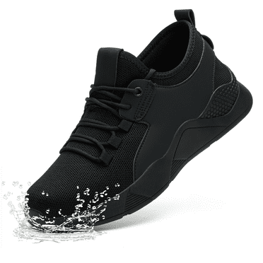 ulogu Non Slip Shoes for Men Women, Waterproof Oil Resistant Sneakers, Slip Resistant Oil-Proof Work Shoes,Kitchen Chef Restaurant Food Service Shoes (Men Size 10,Black)