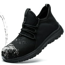 Ulogu Steel Toe Shoes for Men Non-Slip Sneakers Puncture Proof Safety Shoe Waterproof Steel Toe Work Shoes
