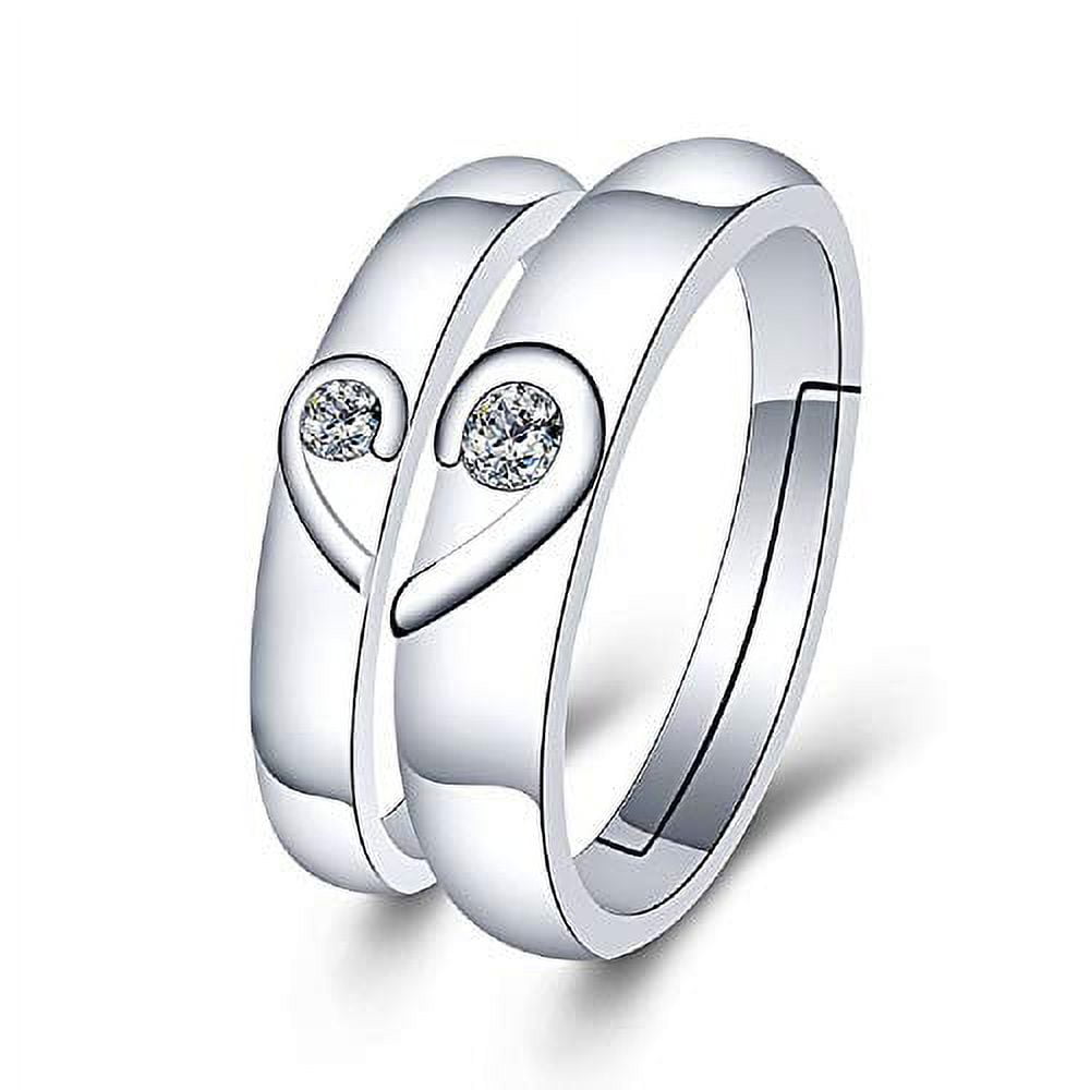 Uloveido Schmuck Set Weißgold - Halskette, Ohrringe & Ring Mit Zirkonia