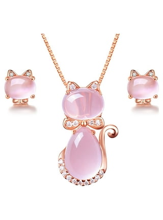 Rose Quartz Necklace Layering Set | Gift Ideas for Her Necklace Kit