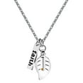 thumbnail image 1 of Uloveido Mustard Seed Faith Christian Religious Pendant Necklace, Stainless Steel, Charm Leaf Design Openable Bottle Case Y756-1, 1 of 7