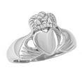 thumbnail image 1 of Uloveido Stainless Steel Irish Claddagh Heart Crown Ring Wedding Promise High Polished Friendship Jewelry for Women Girls Y981 (Size 6), 1 of 7