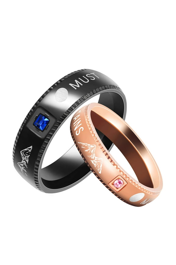 Woman Bible Verse Christian Ring Rose Gold Bands Engraved Mustard Seed Can Move Mountains Y945 (Rose Gold, 9)