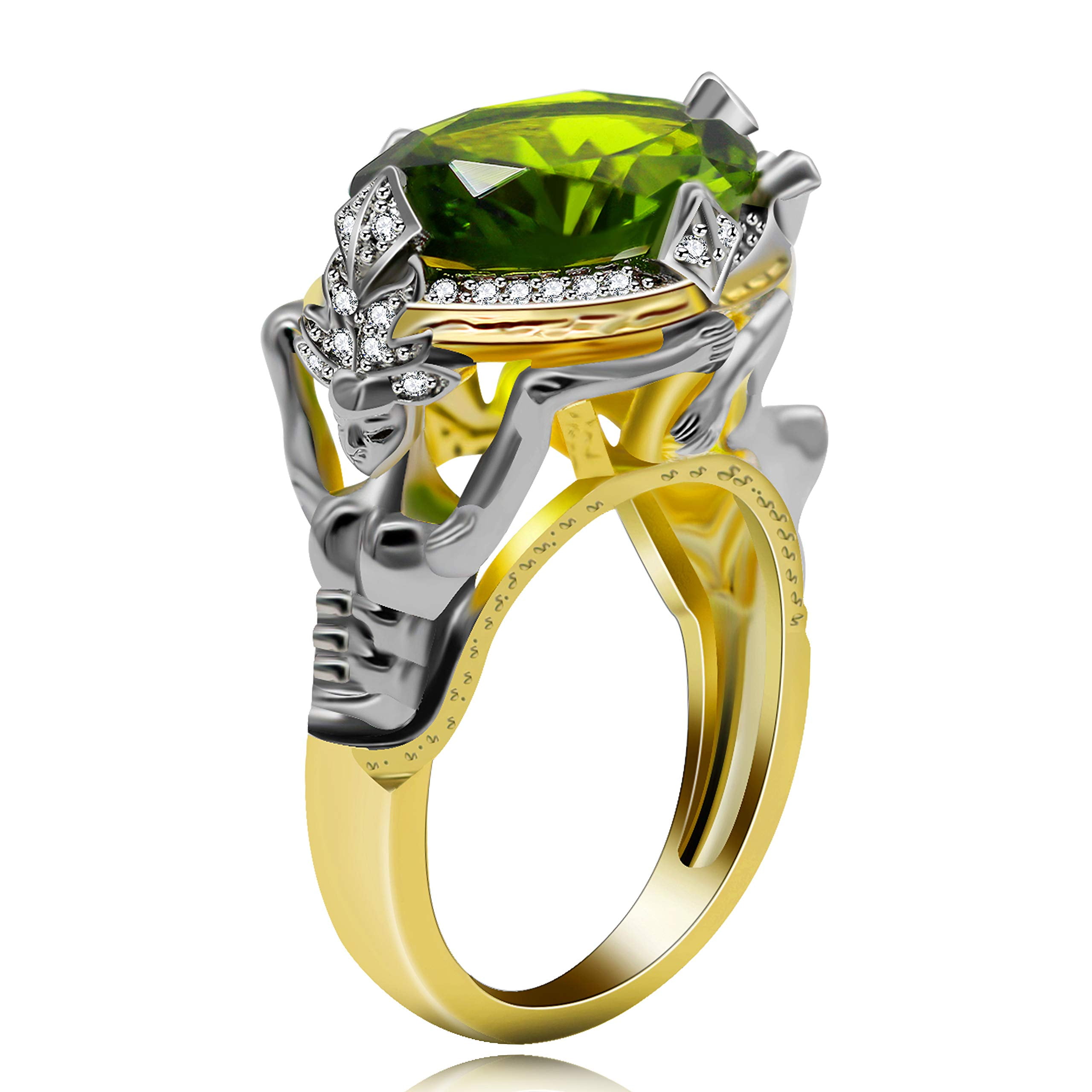 Uloveido Orecchini Donna A Cerchio Huggie Con Zirconi Rossi Taglio Marquise - Placcati Platano